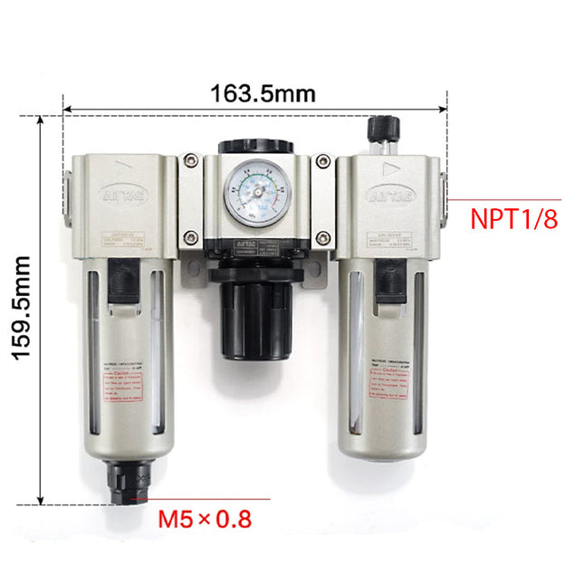 Airtac GAC200: Filter Regulator Lubricator - GAC20006ST