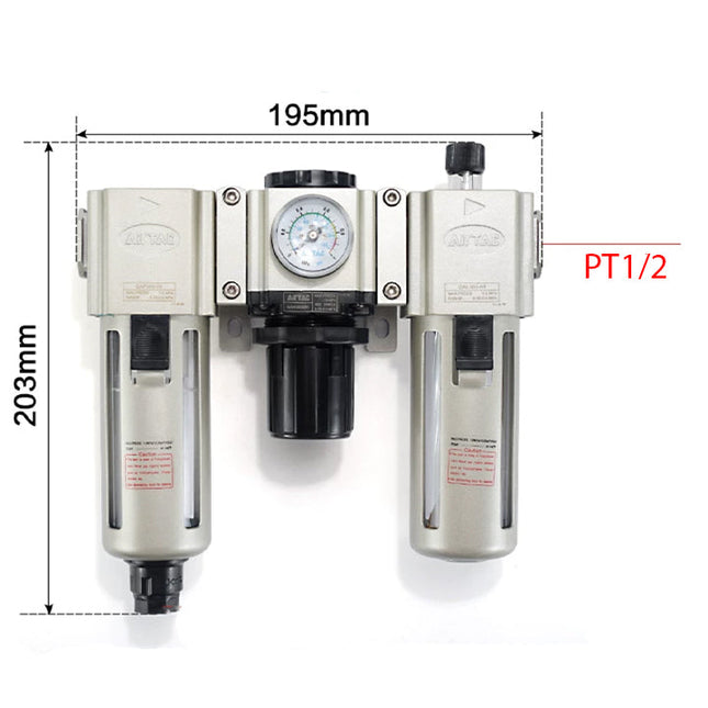 Airtac GAC300: Filter Regulator Lubricator - GAC30015ASG