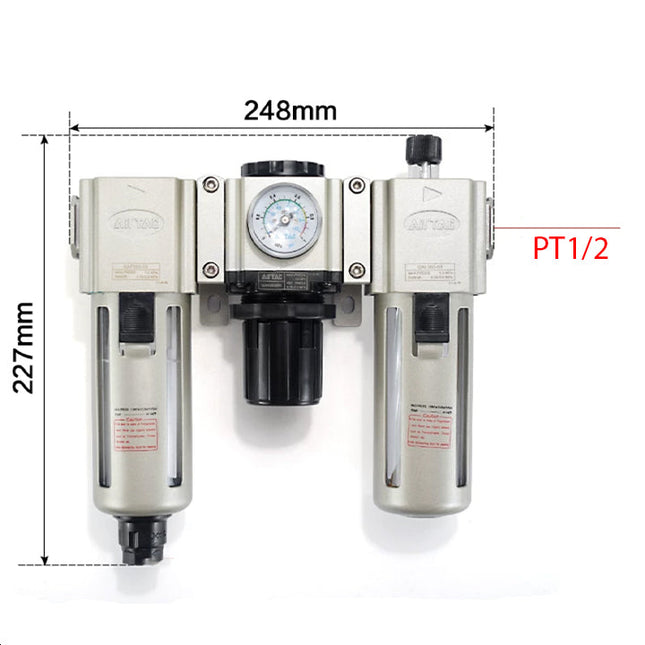 Airtac GAC400: Filter Regulator Lubricator - GAC40015AS