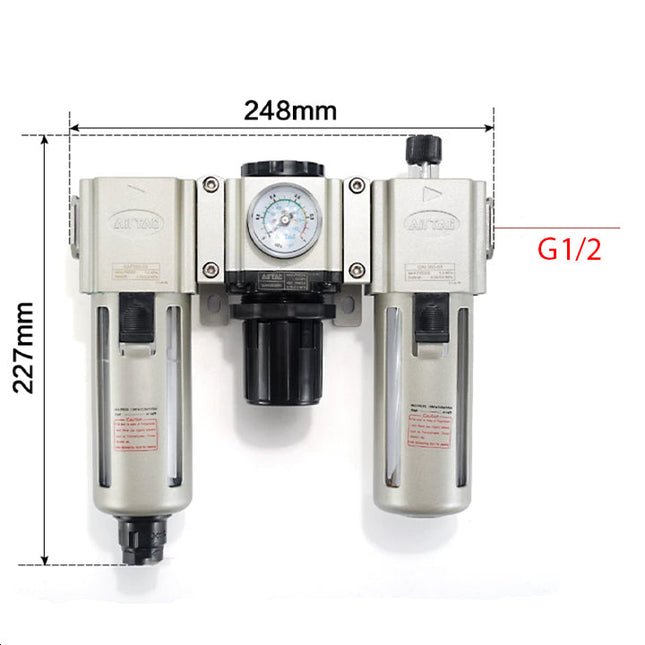 Airtac GAC400: Filter Regulator Lubricator - GAC40015ASG