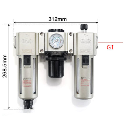 Airtac GAC600: Filter Regulator Lubricator - GAC600C25ASG