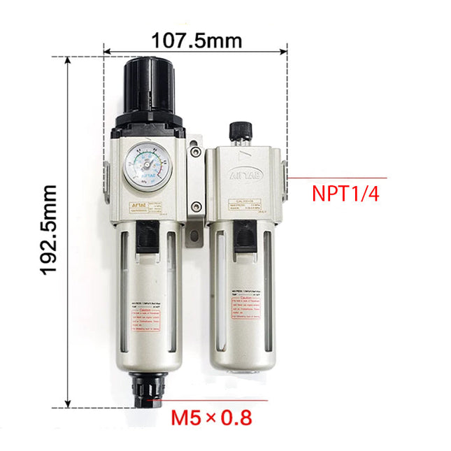 Airtac GAFC200: Filter Regulator Lubricator - GAFC20008AST