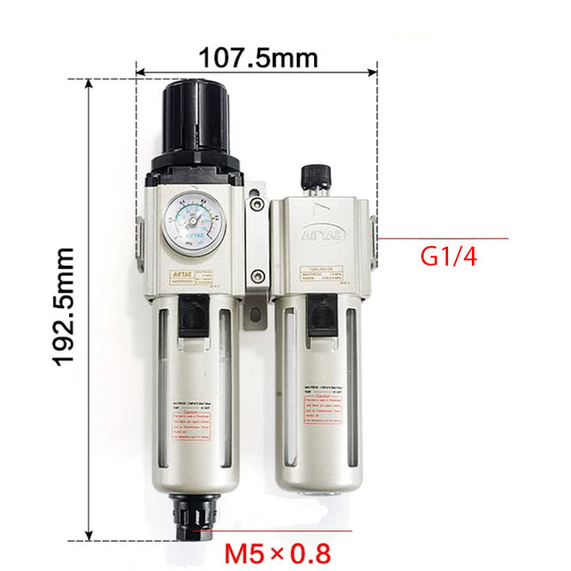 Airtac GAFC200: Filter Regulator Lubricator - GAFC20008SG