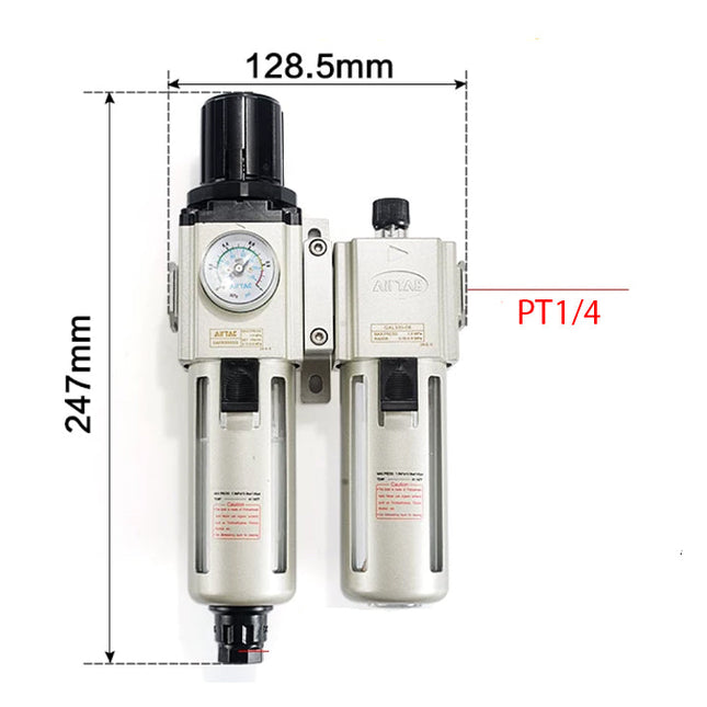 Airtac GAFC300: Filter Regulator Lubricator - GAFC30008AS