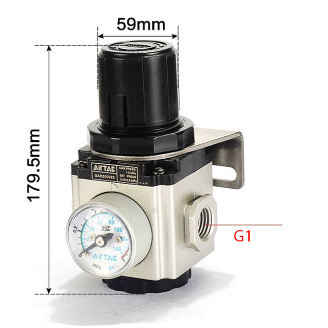 Airtac GAR600: Air Pressure Regulator - GAR60025SG