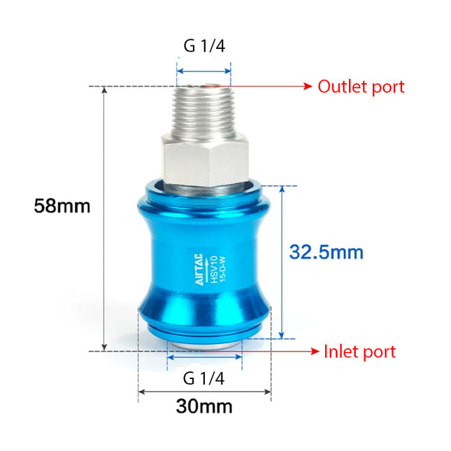 Airtac HSV-08: Slide Valve - HSV08G