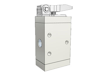 Airtac M3D110-06: Manual Valve. 3 Way - M3D11006T