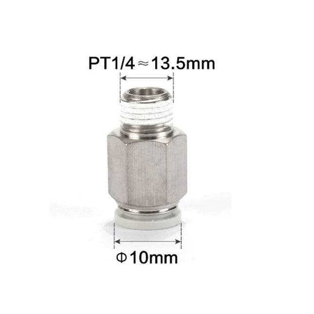 Airtac PC: Push Lock Fitting. Male Connector - PC1002