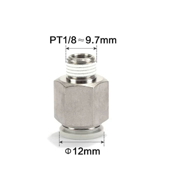 Airtac PC: Push Lock Fitting. Male Connector - PC1201