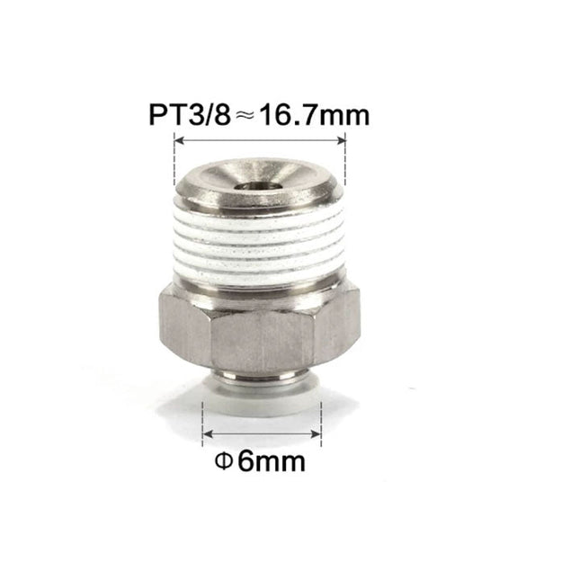 Airtac PC: Push Lock Fitting. Male Connector - PC603