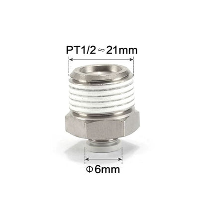 Airtac PC: Push Lock Fitting. Male Connector - PC604D