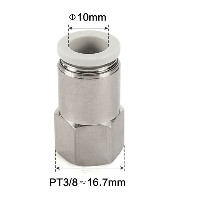 Airtac PCF: Push Lock Fitting. Female Connector - PCF1003D