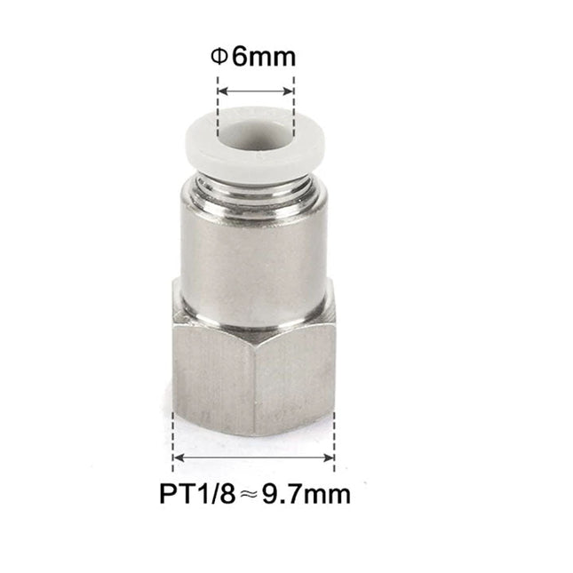 Airtac PCF: Push Lock Fitting. Female Connector - PCF601