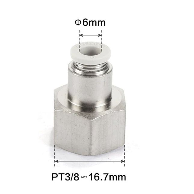 Airtac PCF: Push Lock Fitting. Female Connector - PCF603D