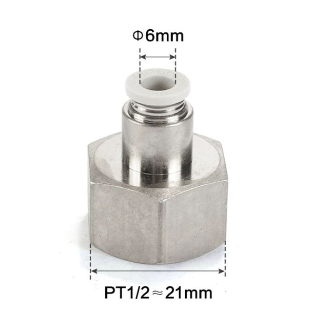 Airtac PCF: Push Lock Fitting. Female Connector - PCF604