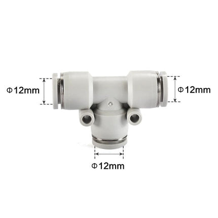 Airtac PE: Push Lock Fitting. Union Tee - PE12