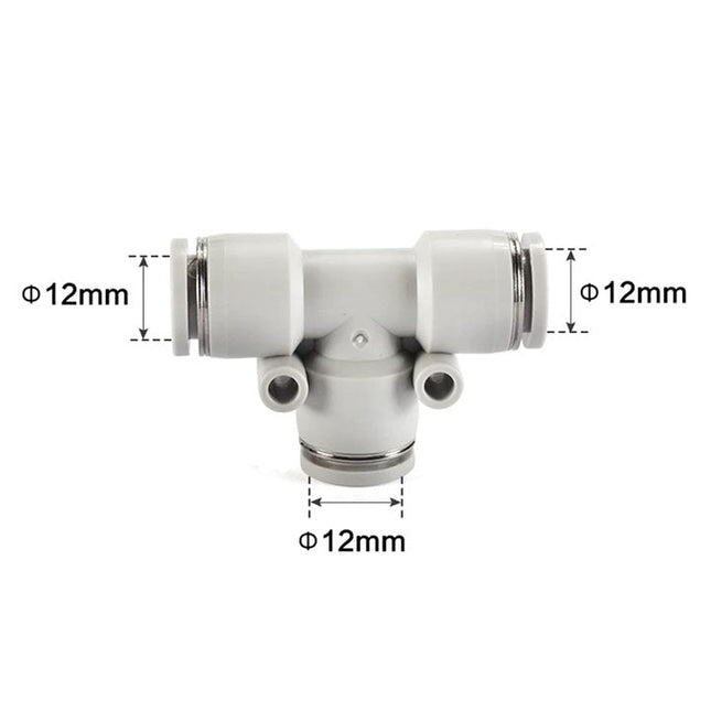 Airtac PE: Push Lock Fitting. Union Tee - PE12