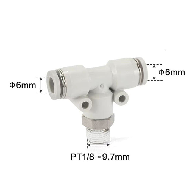 Airtac PEB: Accessories--One-touch fittings(stainless steel) - PEB601-S