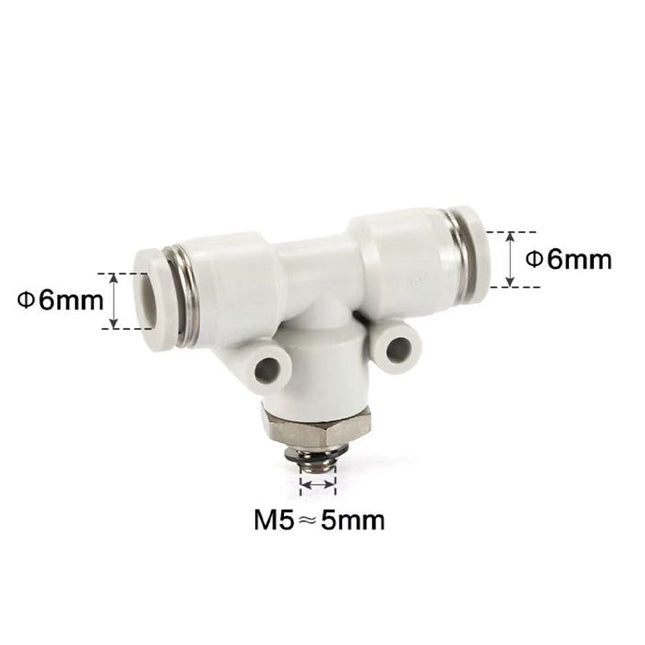 Airtac PEB: Accessories--One-touch fittings(stainless steel) - PEB6M5-S