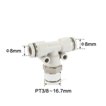 Airtac PEB: Accessories--One-touch fittings(stainless steel) - PEB803-S