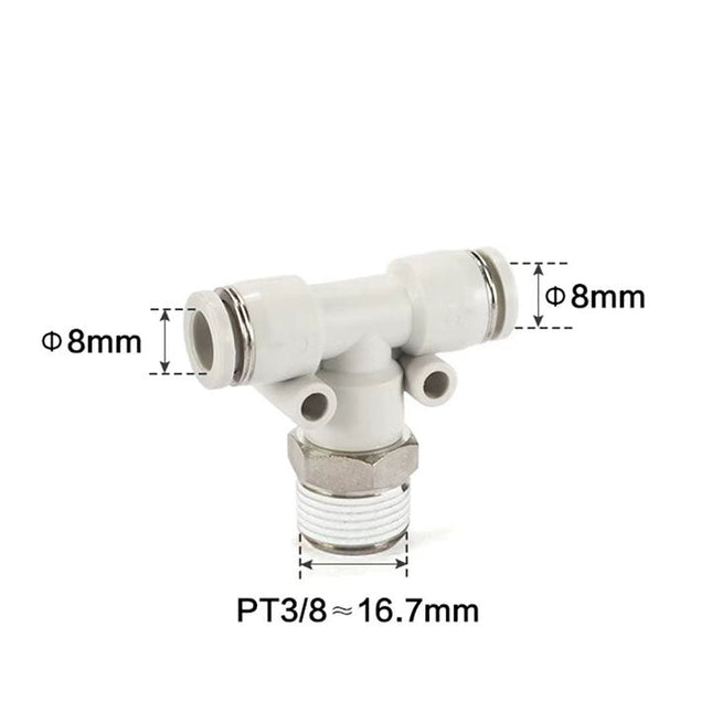 Airtac PEB: Accessories--One-touch fittings(stainless steel) - PEB803-S