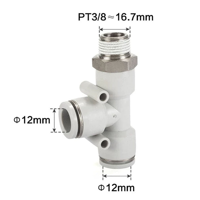 Airtac PED: Accessories--One-touch fittings(stainless steel) - PED1203D-S