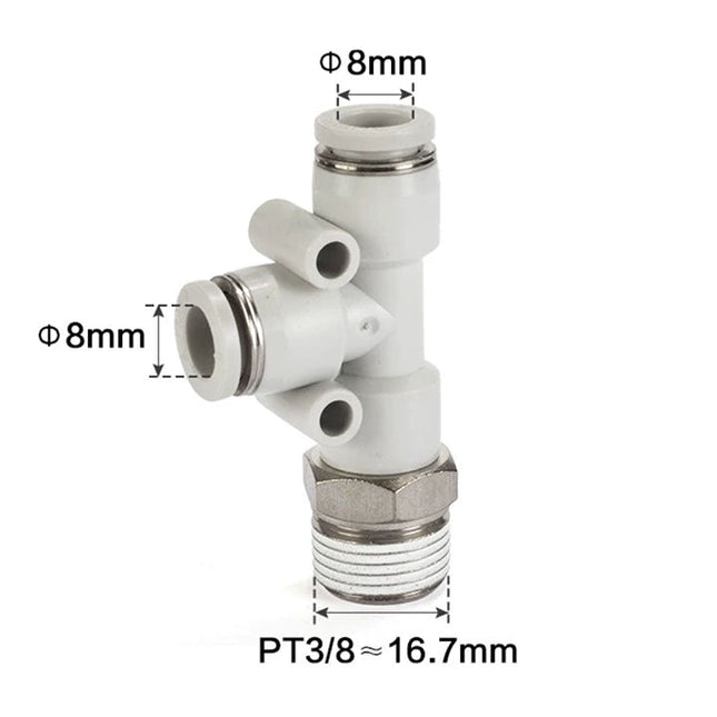 Airtac PED: Accessories--One-touch fittings(stainless steel) - PED803-S