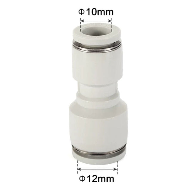 Airtac PG: Push Lock Fitting. Different Diameter Straight - PG12-10