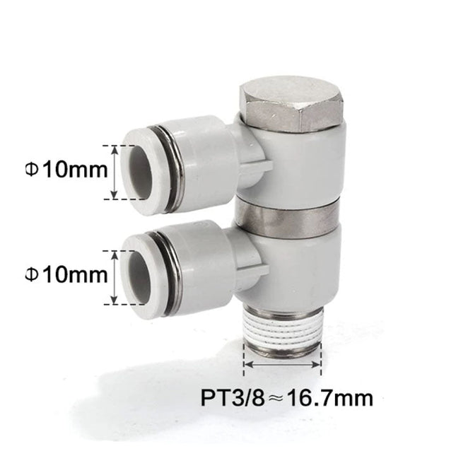 Airtac PHW: Double universal male elbow--One-touch fittings(stainless steel) - PHW1003-S
