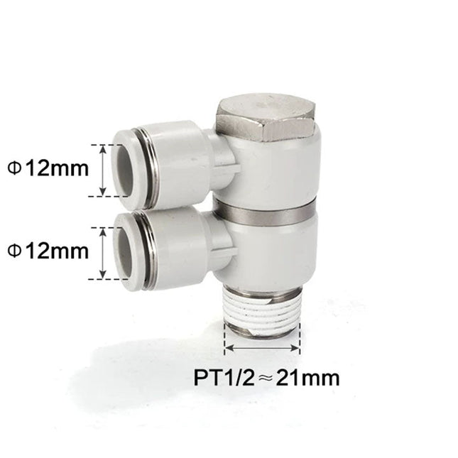Airtac PHW: Double universal male elbow--One-touch fittings(stainless steel) - PHW1204-S