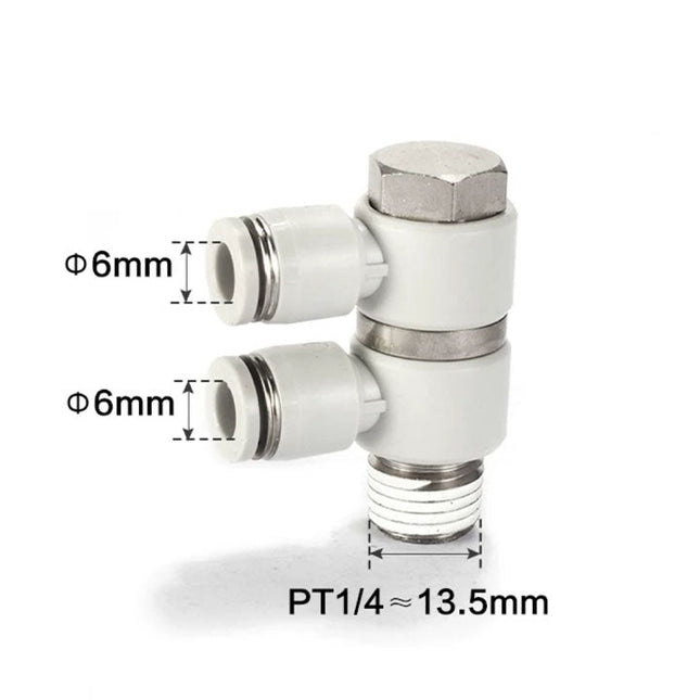 Airtac PHW: Push Lock Fitting. Double Universal Male Elbow - PHW602