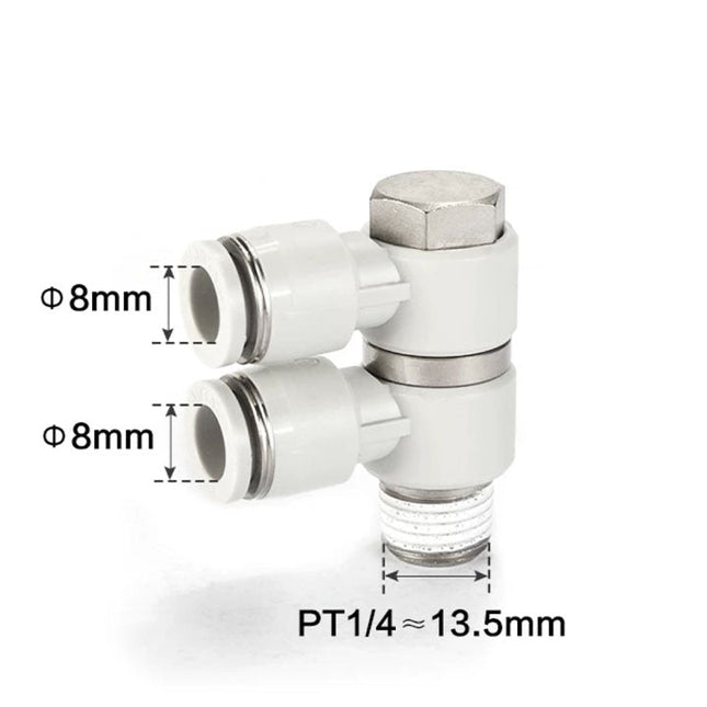 Airtac PHW: Double universal male elbow--One-touch fittings(stainless steel) - PHW802-S