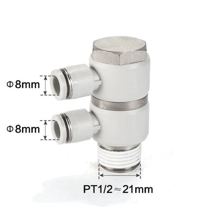 Airtac PHW: Double universal male elbow--One-touch fittings(stainless steel) - PHW804-S