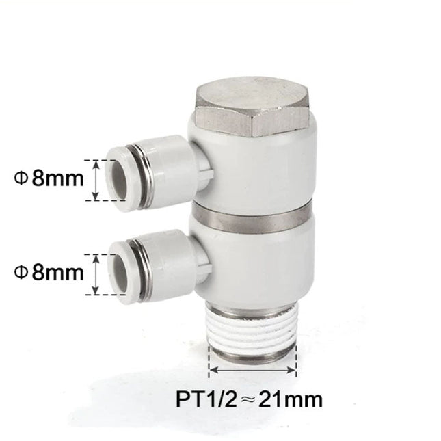 Airtac PHW: Double universal male elbow--One-touch fittings(stainless steel) - PHW804-S