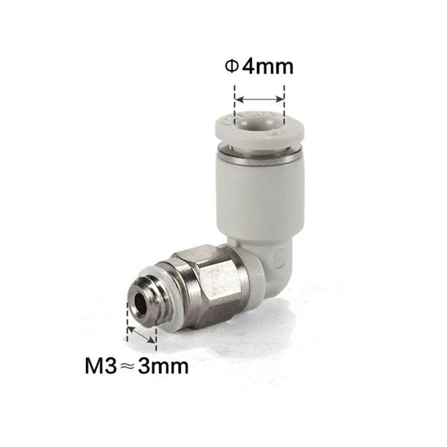 Airtac PL: Male elbow--One-touch fittings Black  - PL4M3D-M