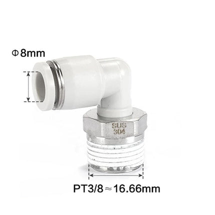 Airtac PL: Accessories--One-touch fittings(stainless steel) - PL803-S