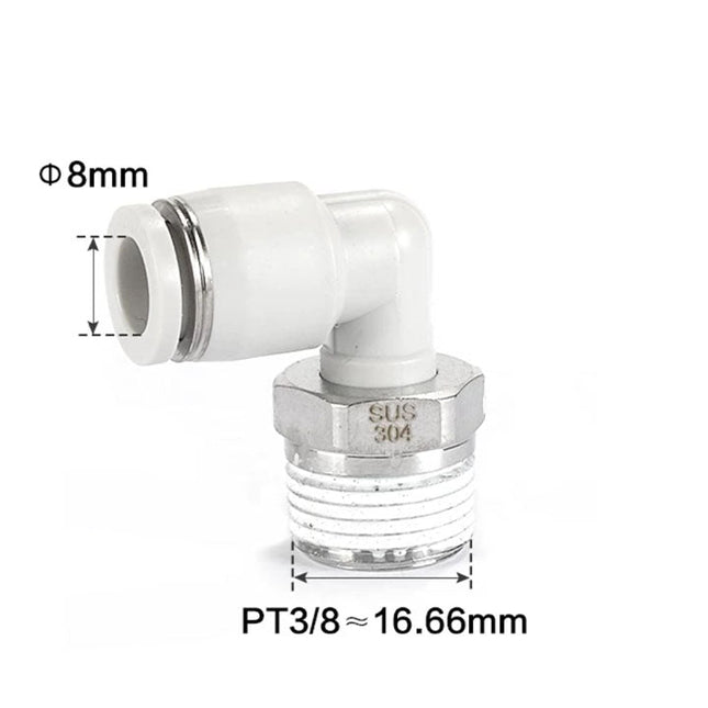 Airtac PL: Accessories--One-touch fittings(stainless steel) - PL803-S