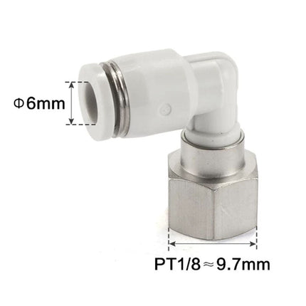 Airtac PLF: Push Lock Fitting. Female Elbow - PLF601D