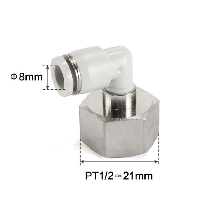 Airtac PLF: Push Lock Fitting. Female Elbow - PLF804D