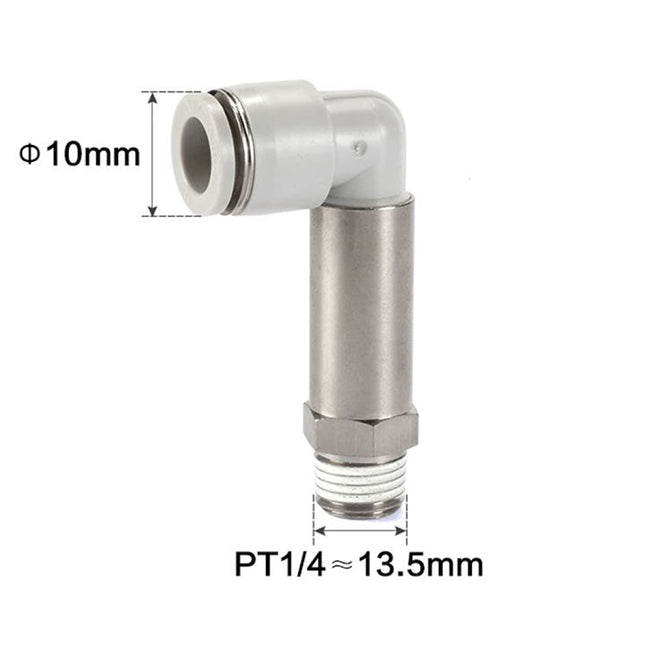 Airtac PLL: Push Lock Fitting. Extended Male Elbow - PLL1002