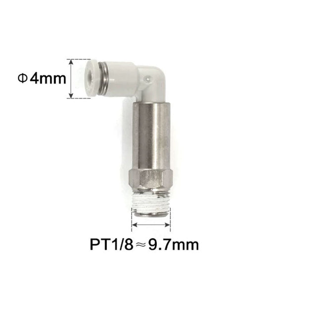 Airtac PLL: Push Lock Fitting. Extended Male Elbow - PLL401