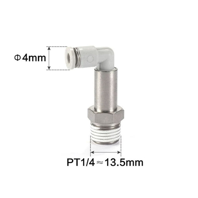 Airtac PLL: Push Lock Fitting. Extended Male Elbow - PLL402