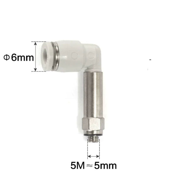 Airtac PLL: Push Lock Fitting. Extended Male Elbow - PLL6M5