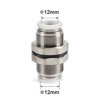 Airtac PM: Push Lock Fitting. Bulkhead Union - PM12D
