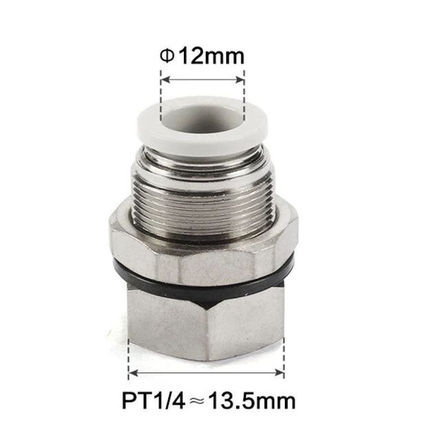 Airtac PMF: Push Lock Fitting. Bulkhead Connector - PMF1202D