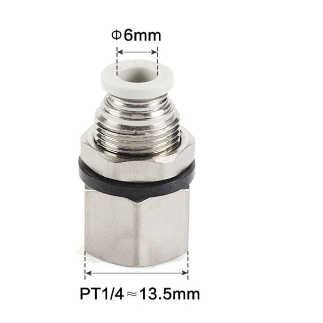 Airtac PMF: Push Lock Fitting. Bulkhead Connector - PMF602