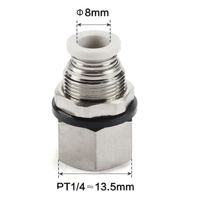 Airtac PMF: Push Lock Fitting. Bulkhead Connector - PMF802
