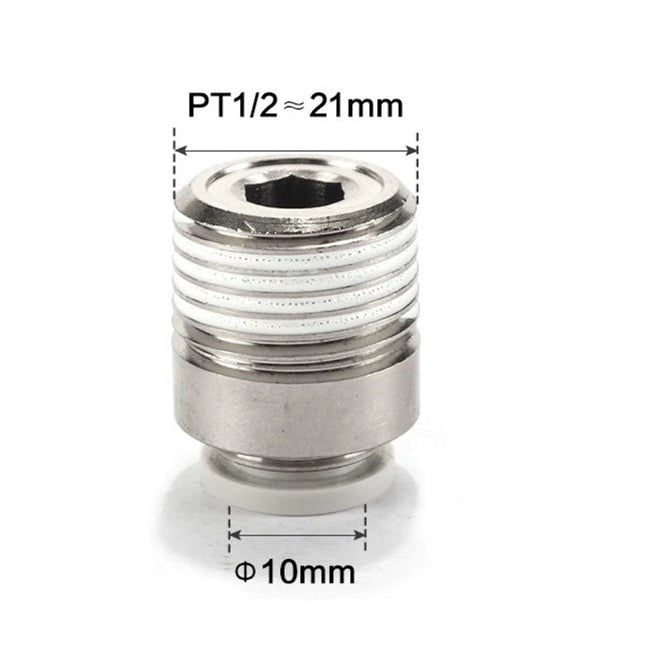 Airtac POC: Male connector--One-touch fittings(stainless steel) - POC1004-S