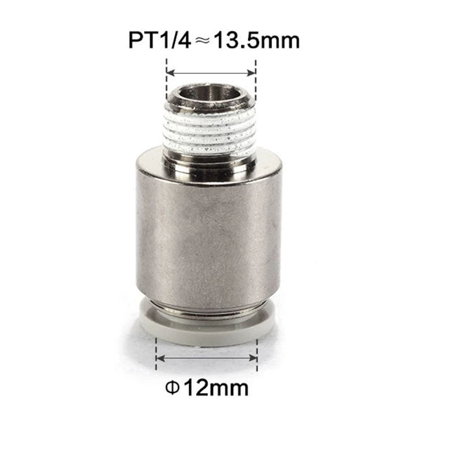 Airtac POC: Male connector--One-touch fittings(stainless steel) - POC1202-S