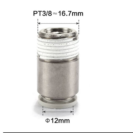Airtac POC: Male connector--One-touch fittings(stainless steel) - POC1203-S